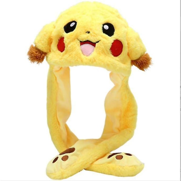 Ear Moving Jumping Hat Sjov plys Ghost Hat Movable Ears Hat Pikachu