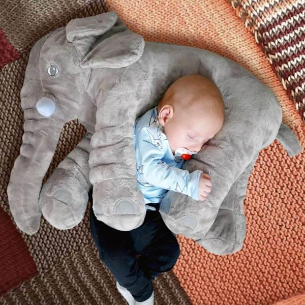 Mysig Elefant Gosedjur: Stor, Mjuk & Kramvänlig gray