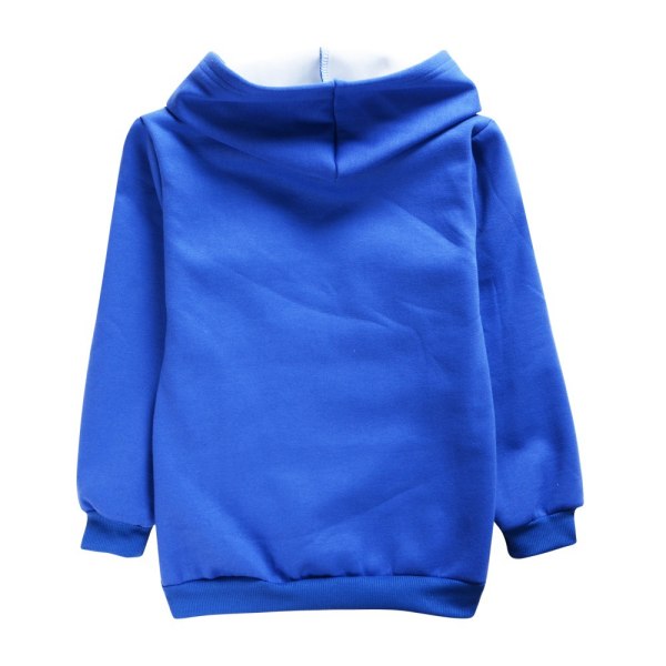 Barn Barbie Plysch Hoodies Casual Hooded Cosplay Cartoon Jacka dark blue 150cm