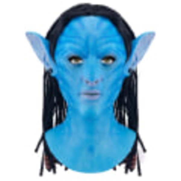 Halloween maske latex hovedbeklædning skinnende med den samme avatar hovedbeklædning cosplay bard COS