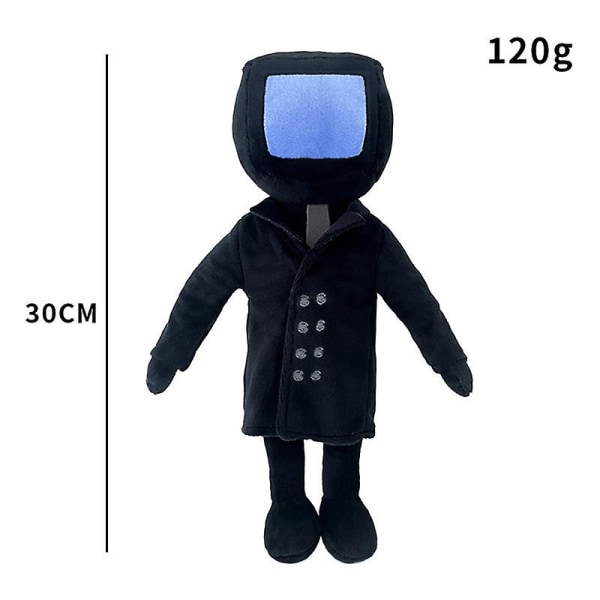 Skibidi Toilet Man Plyschleksak Skräck Exploration Äventyrsspel Gosedjursdocka Style C