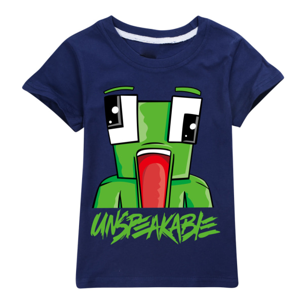 Kids UNSPEAKA-BLE Print Kortærmet T-shirt med rund hals Casual royal blue 140cm