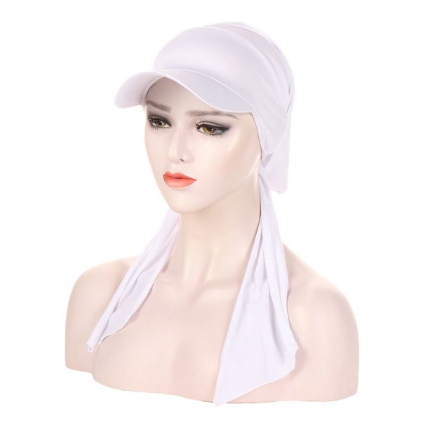 Muslimske Hijab Wrap Caps HVID white