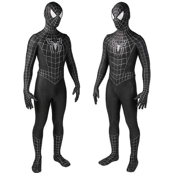 Black Venom 2 Spiderman Jumpsuit Spider-man Body Cosplay Kostym Vuxen/barn 130
