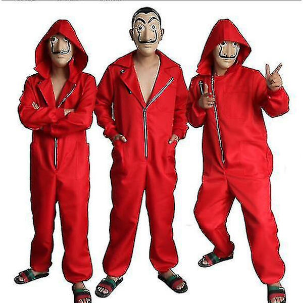 Halloween Cosplay La Casa De Papel -asu naamiolla 2 XL