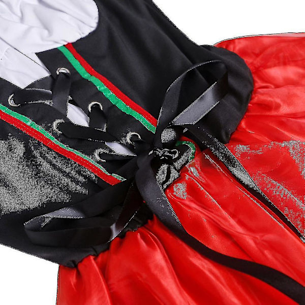 Carnival Oktoberfest Dirndl-asu Saksa Oluttar Taverna Wench Tarjoilijaasu Halloween Fancy