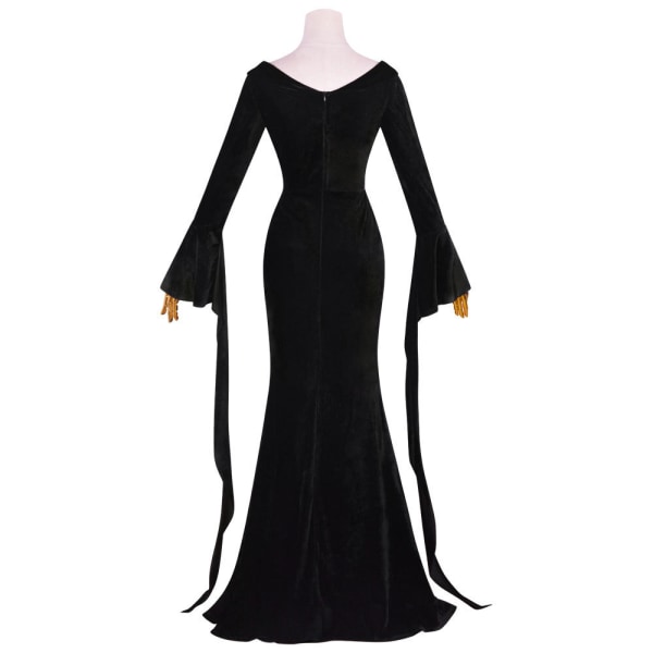 Morticia Kostume Kjole Til Kvinder Halloween Kostumer Cosplay XL