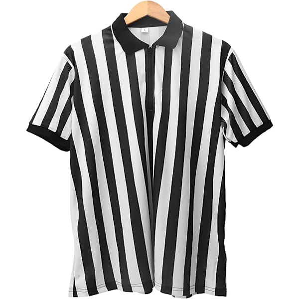 Mænds officielle stribede dommerskjorte - Crossover krave XL