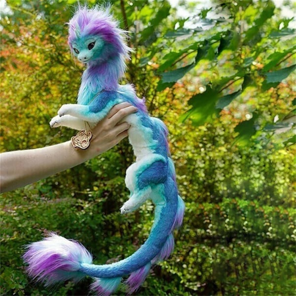 50cm Blue Sisu Dragon Plush Toy Raya og den siste drageleken