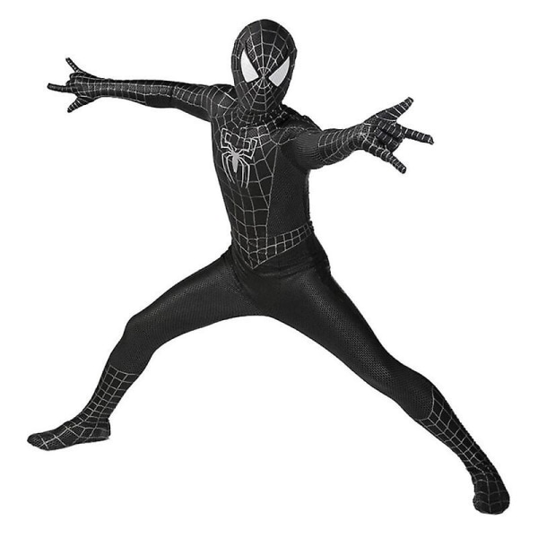 Black Venom 2 Spiderman Jumpsuit Spider-man Body Cosplay Kostym Vuxen/barn 130