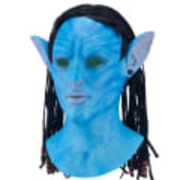 Halloween maske lateks hodeplagg skinnende med samme avatar hodeplagg cosplay bard COS