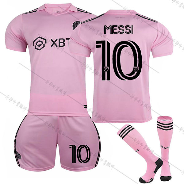 22/23 Uusi kausi Home Miami FC MESSI No. 10 Kids Jersey Pack Barn-24