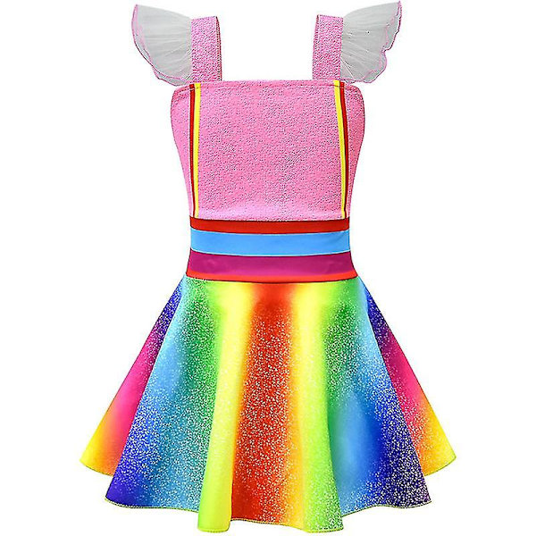 Tyttö Kids Nancy Cosplay-asu Rainbow Swing Mekko Juhla Cosplay Asu Tmall 8-9 Years