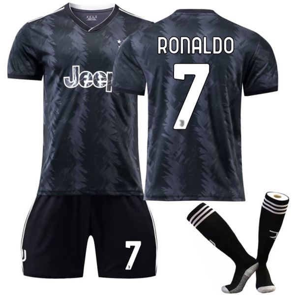 22-23 Juventus Borta Fotbollströja Träningströja 7  RONALDO 2XL