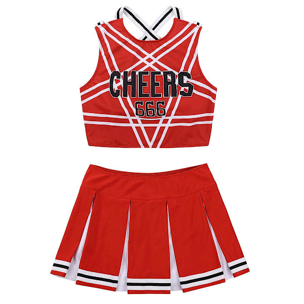 Cheerleading uniformer basketball fodbold uniformer-1_a RED xs