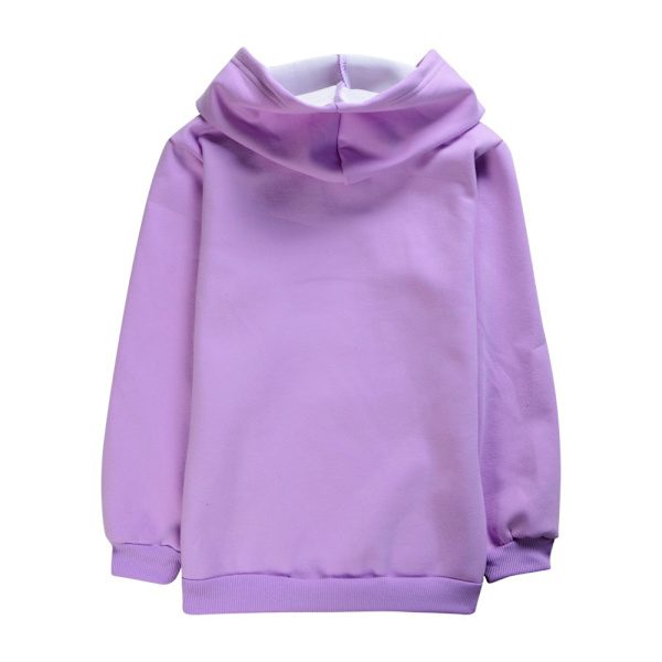 Barn Barbie Plysch Hoodies Casual Hooded Cosplay Cartoon Jacka purple 140cm