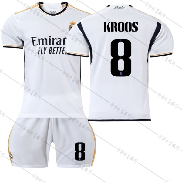 23 Real Madrid hemmafotbollströja NR 8 Kroos tröja #M