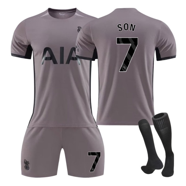 23-24 uudet Tottenhamin vierasharjoitussarjan jersey-urheiluvaatteet NO.7 SON 18
