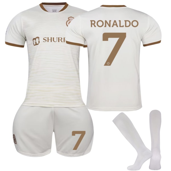 2022-2023 Al-Nassr FC Away Kids Football Kits nro 7 Ronaldo 28