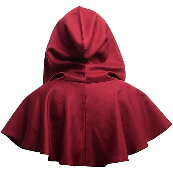 Halloween Grim Cowl Cloak Cosplay Kostymer Hætte Ponch