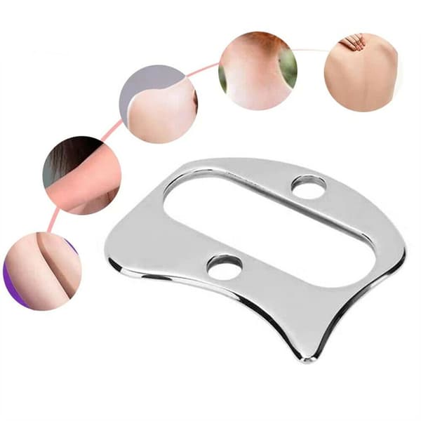 Håndholdt Gua Sha massageværktøj i rustfrit stål