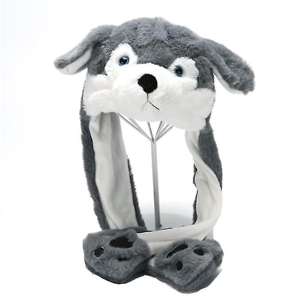 Ear Moving Jumping Hat Sjov plys Ghost Hat Movable Ears Hat husky
