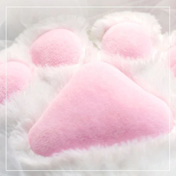 Plysch Cat Paw Cosplay Performance rekvisita Cat Paw Handskar