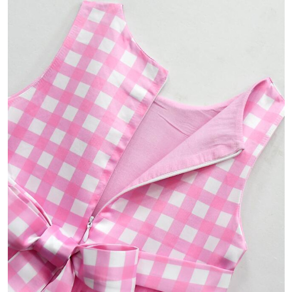 Klänningar med rosa mesh -kjol för barn med gratis tillbehör Style 1 140CM
