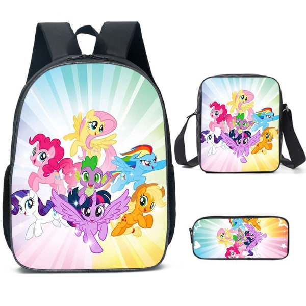 Min ryggsekk ryggsekk studentryggsekk Little Pony 1 set