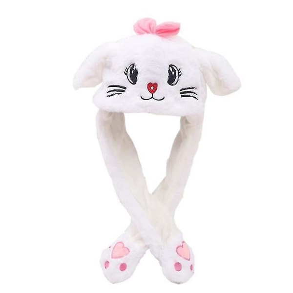 Ear Moving Jumping Hat Morsom plysj Ghost Hat Movable Ears Hat Cat