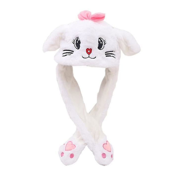 Ear Moving Jumping Hat Sjov plys Ghost Hat Movable Ears Hat Cat