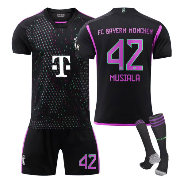 23-24 Bayern Munich Home Lasten jalkapallopaita nro 9 Kane MUSIALA 42 1 MUSIALA 42 18