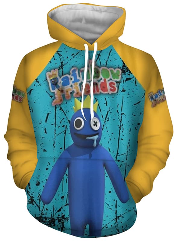 Kids Rainbow Friends hettegenser 3D Print Sweatshirt Pullover Jumper B 160cm