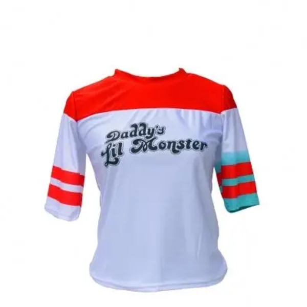 Mub-Harley-Quinn Monster T-shirt Harley-Quinn Cosplay Kostume Kvinder Børn 4 i 1 Sæt 4 in 1 Set 8T