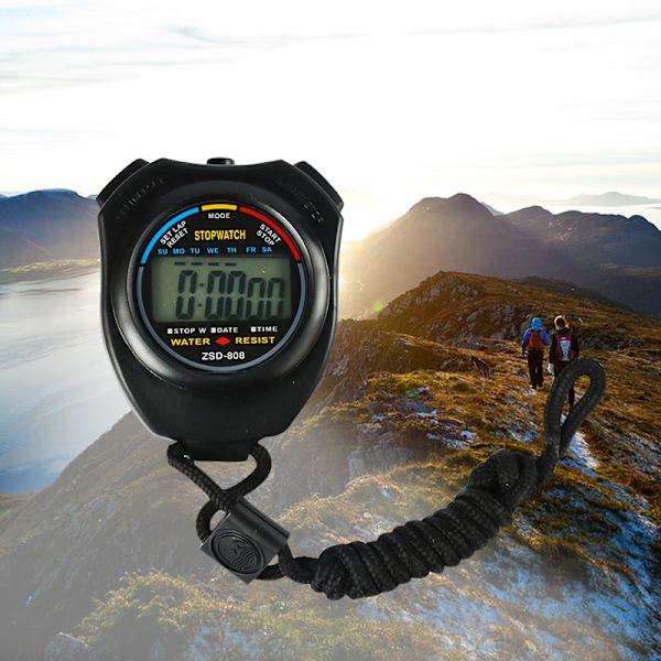 Stoppur, Sporttimer / Digital LCD-timer, Används för löpning Foo