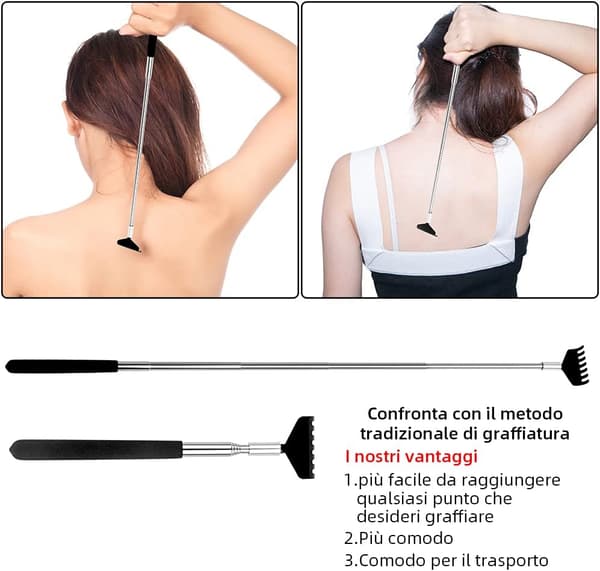 Tilbagekaldelig rustfri stål massageapparat til voksne mænd og kvinder, Eld