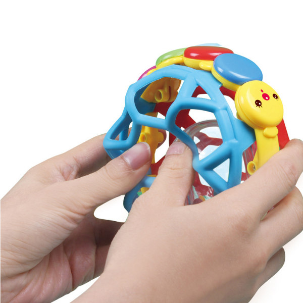 Bendy Ball rattle leksak, baby som lär sig krypa leksak 0-1 år gammal 6