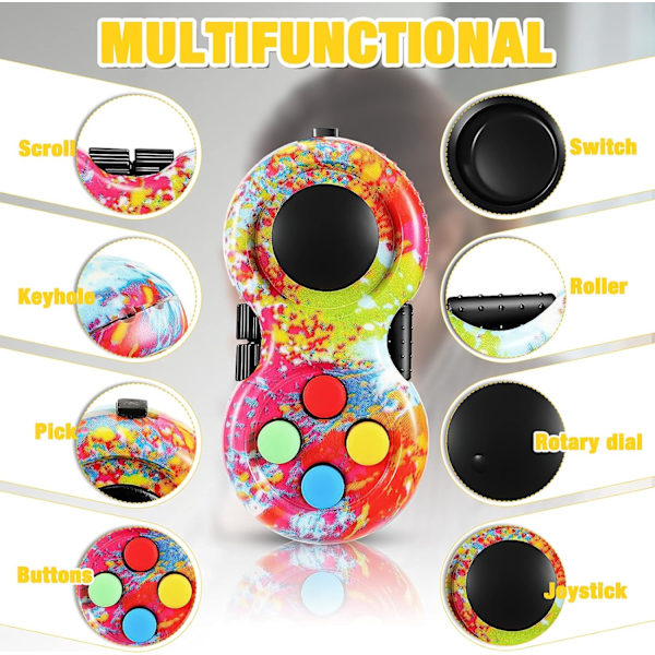 2 st Fidget Pad Sensoriska Fidgets Controller Pad Handheld Fidge