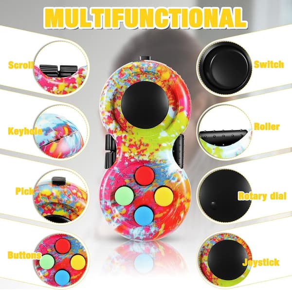 2 stk. Fidget Pad Sensoriske Fidgets Controller Pad Håndholdt Fidget