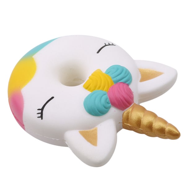 1 st Squeeze Toys Unicorn Donut Långsamt stigande Anti-stressleksaker Squis