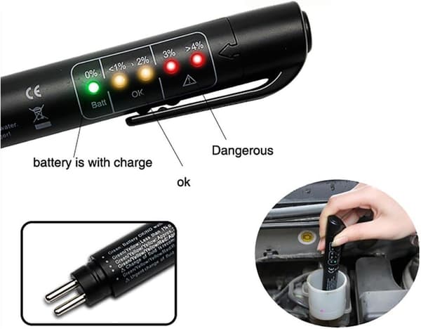 Bremsevæsketester Bremsevæsketester 5 LED