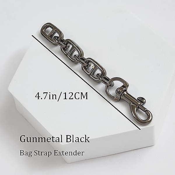 Metal Cross Body Purse Strap Extenders, 4,7 tommer Håndtaske Skulderrem