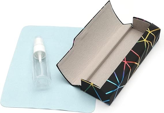 Lattice dazzling glasses case,Portable protective case for glasse