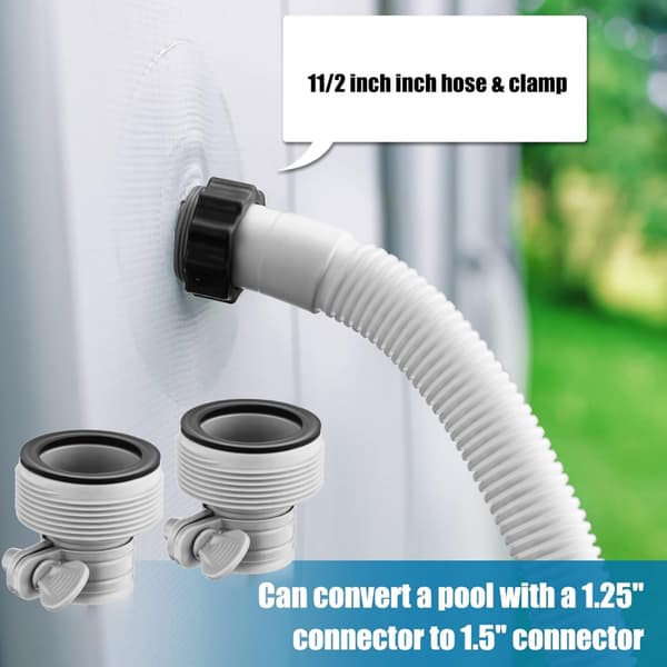 2 kpl Intex-uima-altaan letkun sovitinta korvaava letku uinti