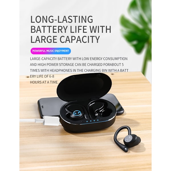 Urheilu Langattomat Bluetooth-kuulokkeet, IPX7 Vedenpitävät Langattomat Kuulokkeet
