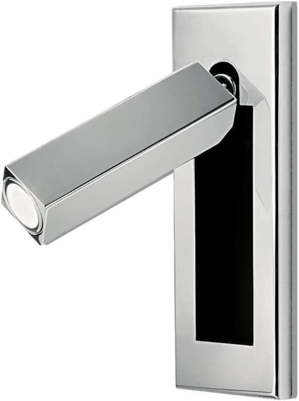 Nordisk minimalistisk veggmontert leselampe integrert rektangulær