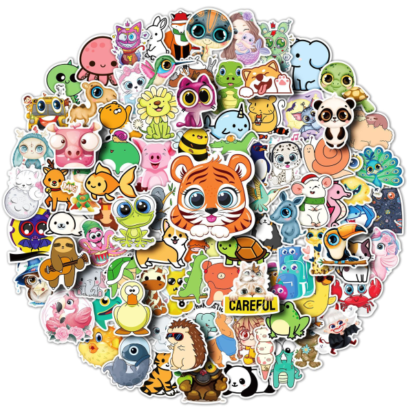 Animal Crossing Stickers, 100 stk Populære Game Stickers Animal Cr