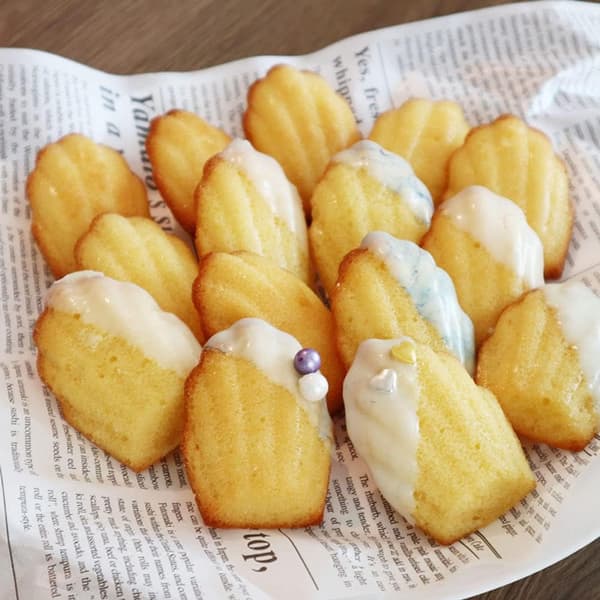 2 stk. Madeleine-forme i silikone med 20 hulrum, mini non-stick forme