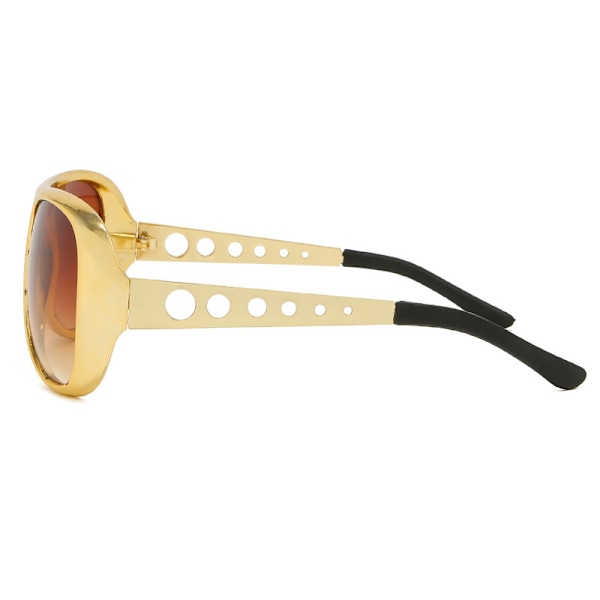 Rockstar 50'er, 60'er Style Aviator Shades, Guld Celebrity Solbriller