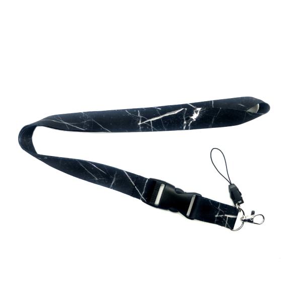 Lanyard - Nøglesnor med snor Sort